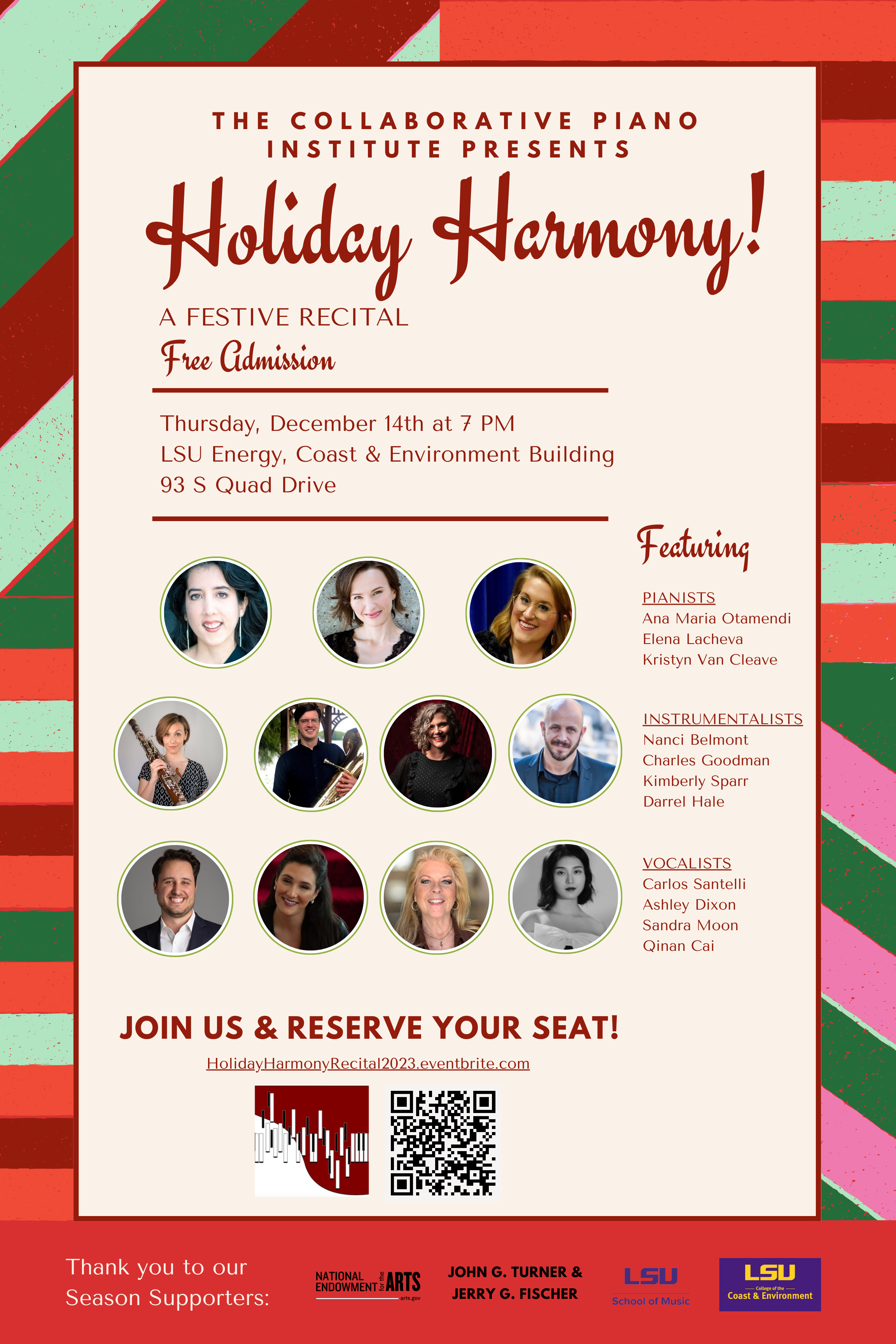 CPI Holiday Harmony Flyer - The Collaborative Piano Institute